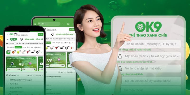 Hướng dẫn 2 Thao tác đăng ký đăng nhập OK9 cực dễ